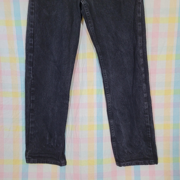 MISFITS Wrangler jeans black denim straight leg punk rock alternative patched - Picture 5 of 10